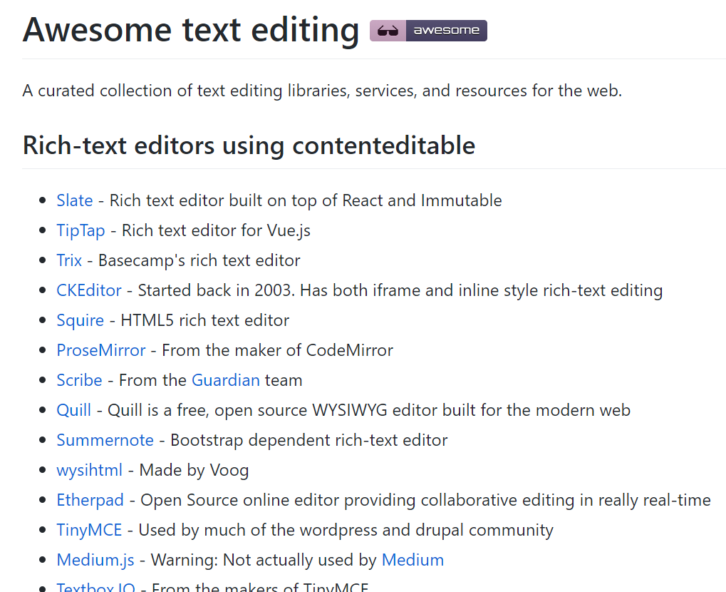 awesome rich text editor