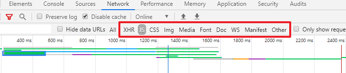 chrome network panel