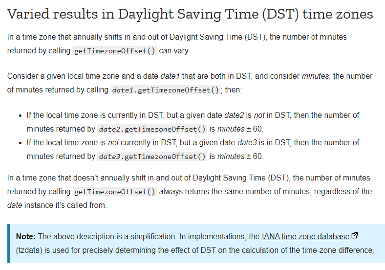 dst timezone